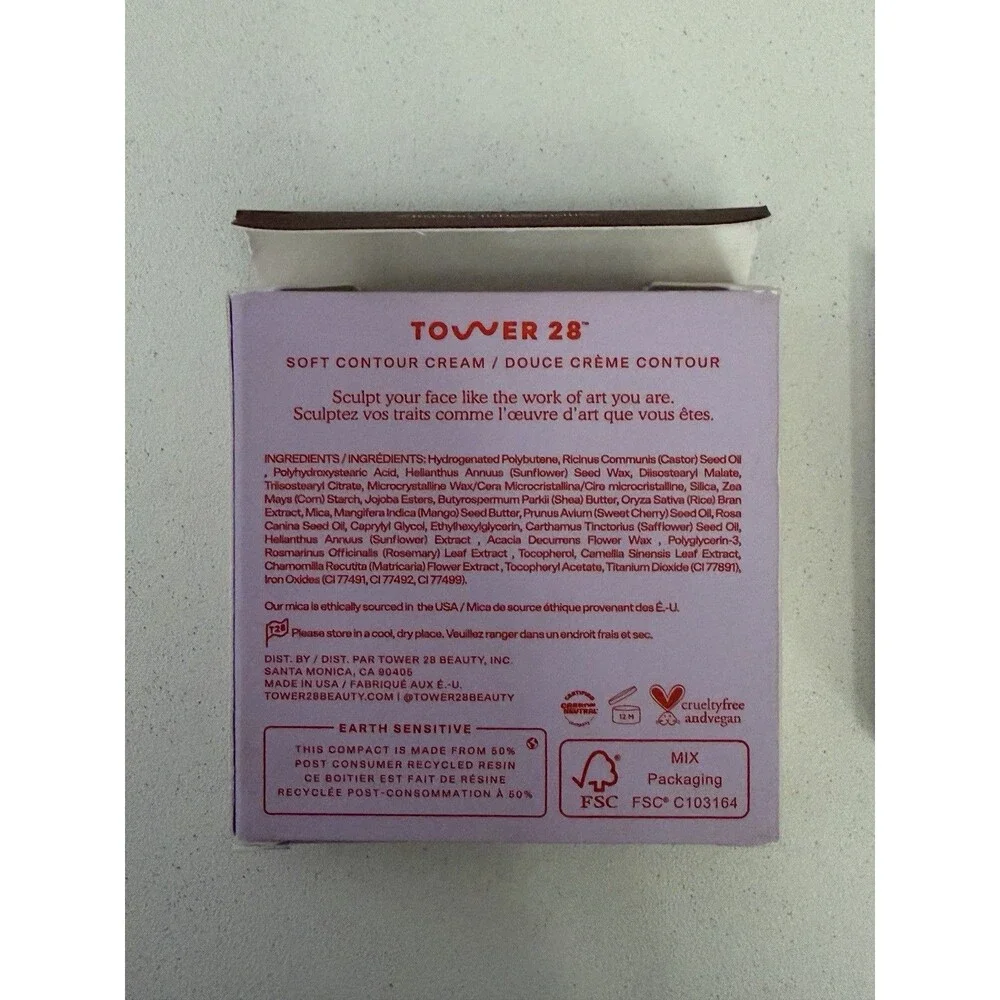 Tower 28 Sculptino Soft Contour Cream - Hammer - Full Size 0.16 oz NEW